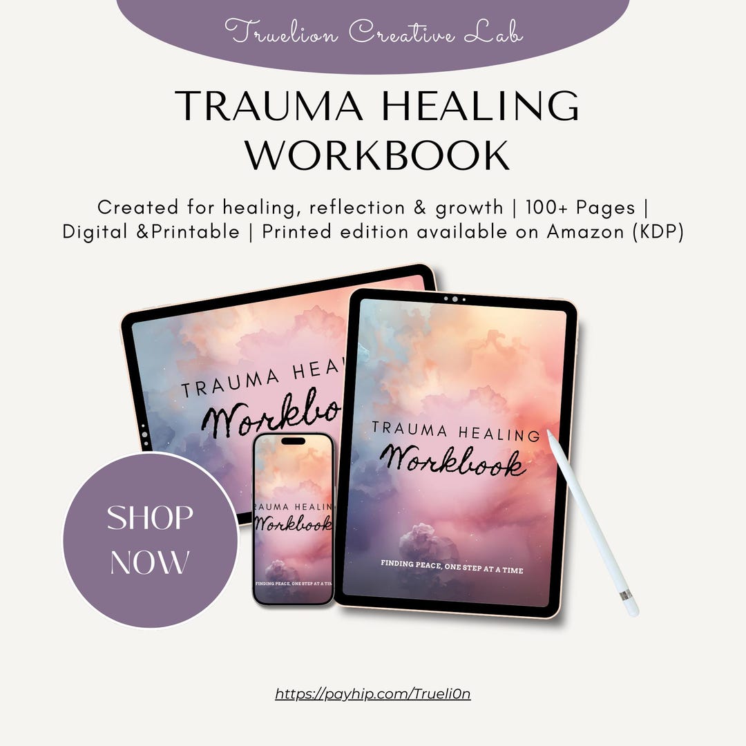 Trauma Healing Workbook Printable PDF | 100+ Page Guided Journal ...