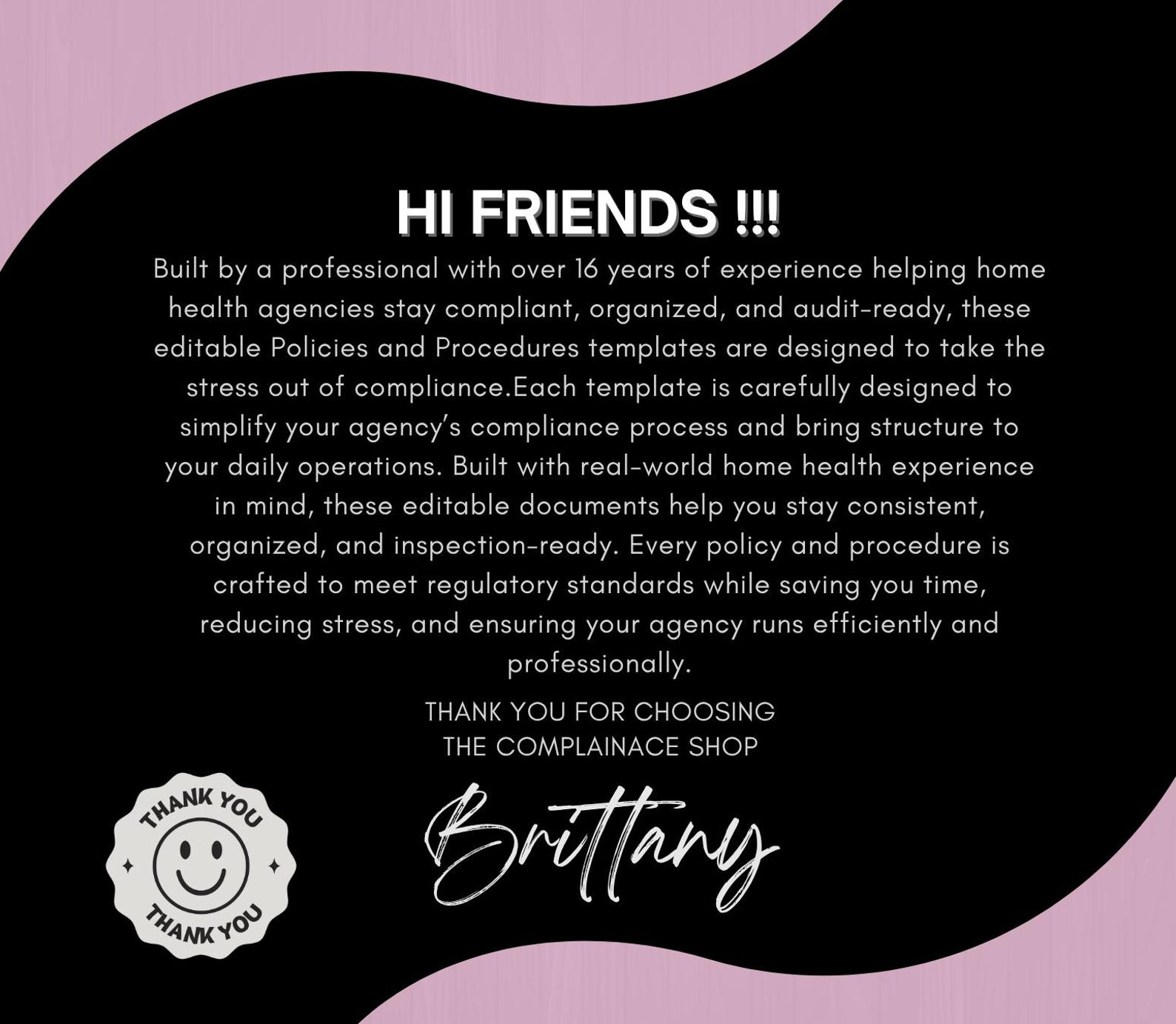 Policies and Procedures, Editable Nonmedical Home Health Agency