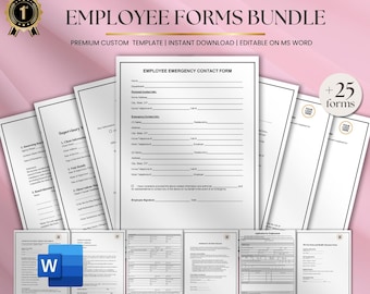 Onboardingformulieren voor zorgverleners, bundel thuiszorgbureaus: bewerkbare HR-sjablonen (Word, pdf)
