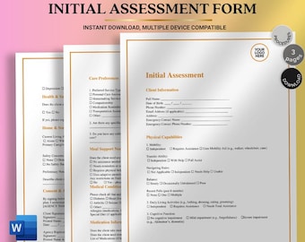 Client Assessment Form - Etsy UK