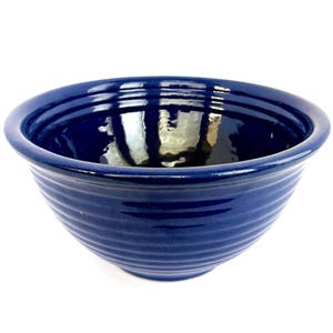 Blaue Bauer Schale #9; Bauer Ringware von 1930; 28 cm