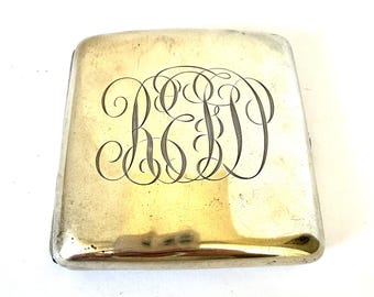 Antique Sterling Silver Cigarette Case from 1920's