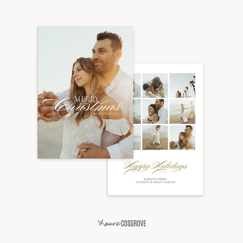 2024 Christmas Card Template Holiday Card Template for