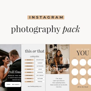 Instagram Story Template Pack | Instagram Templates for Photoshop and Canva | Photography Instagram | Canva Templates | Photoshop Templates