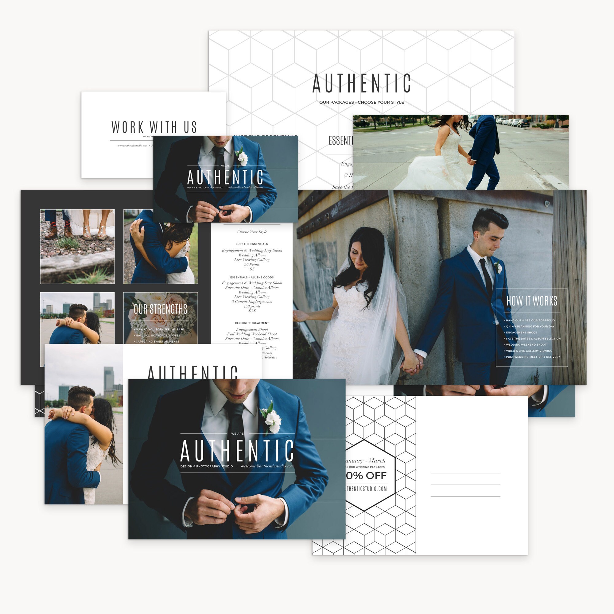 Photography Marketing Set Templates: Authentic Studio - Etsy New Zealand