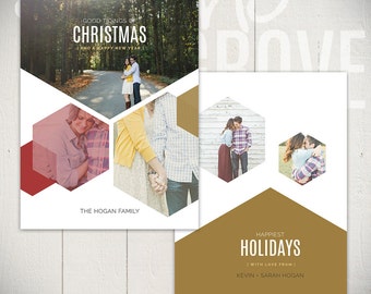 Christmas Card Template: Sweet And True D - 5x7 Holiday Card Templates for Photographers