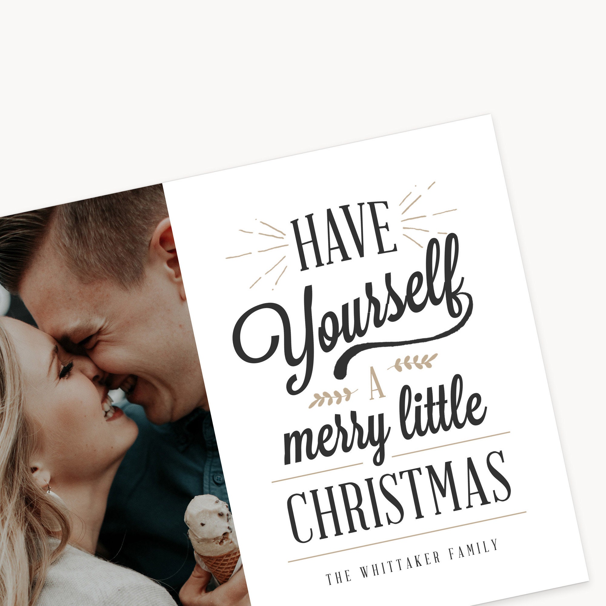 Christmas Card Template Holiday Card Template Photo Card | Etsy