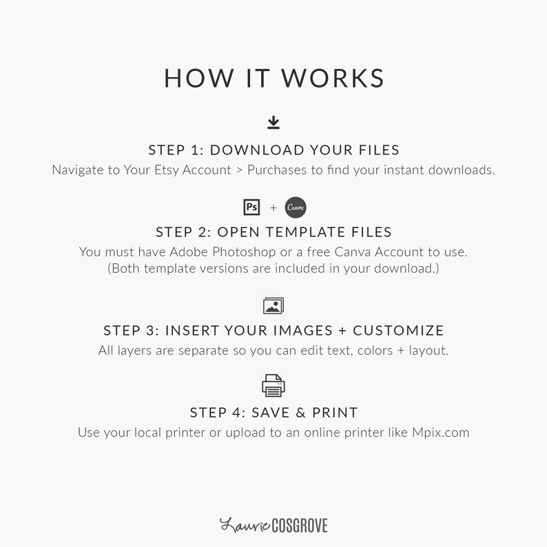 2024 Christmas Card Template One 5x7 Holiday Card Template for