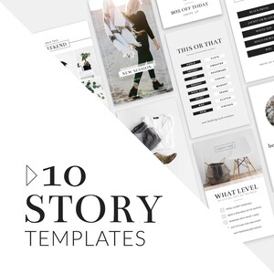Instagram Story Template Pack Photography Instagram Templates for Photoshop and Canva Canva Templates Photoshop Templates Luminous image 2