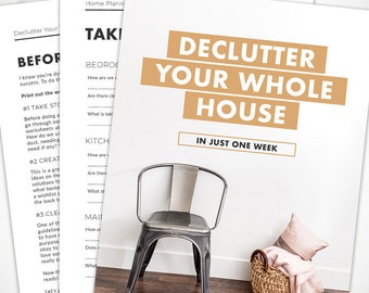 The Home Kit - Printable Cleaning Checklists, Declutter PDF Guide, Home Cheat Sheets, Home Maintenance Spreadsheets