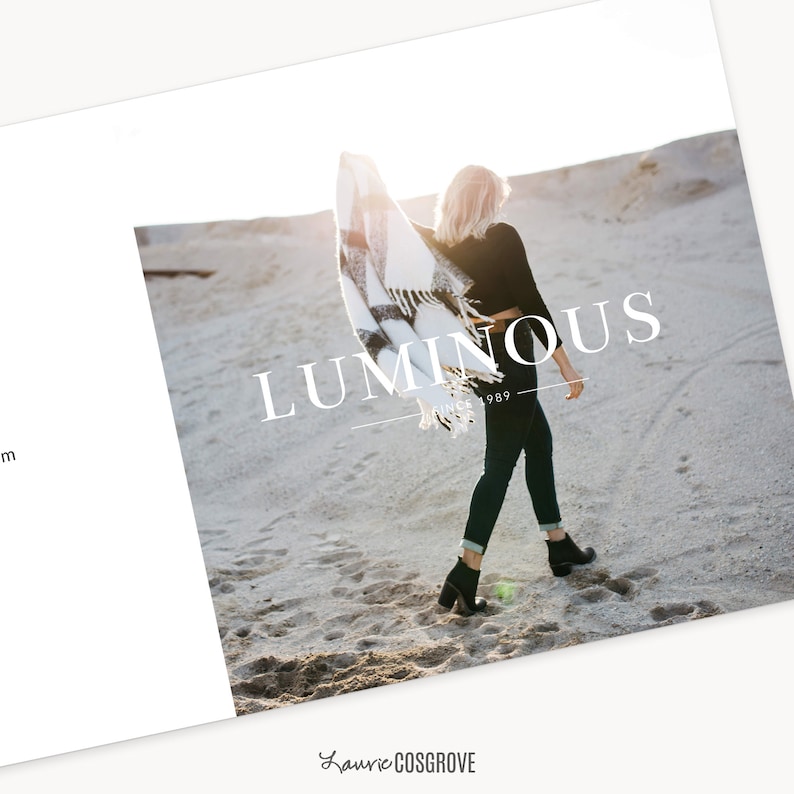 Photography Trifold Brochure Template: Luminous 5x5 Business Marketing Brochure Template, Photoshop Template, Canva Template image 2