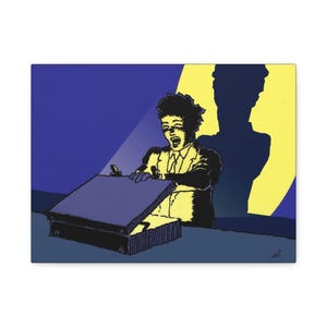 PANDORAS BRIEFCASE Original Noir  Art  | Canvas Wall Art