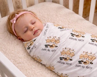 Knödel Party Baby Swaddle Decke | Wickeltuch