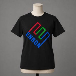 ENRON Vintage Logo Art | Graphic T-shirt zdjęcie 1