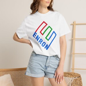 ENRON Vintage Logo Art | Graphic T-shirt zdjęcie 2