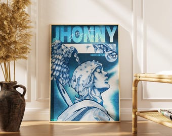 Póster de Johnny Joestar de Steel Ball Run - Lámina decorativa para pared de JoJo SBR Parte 7