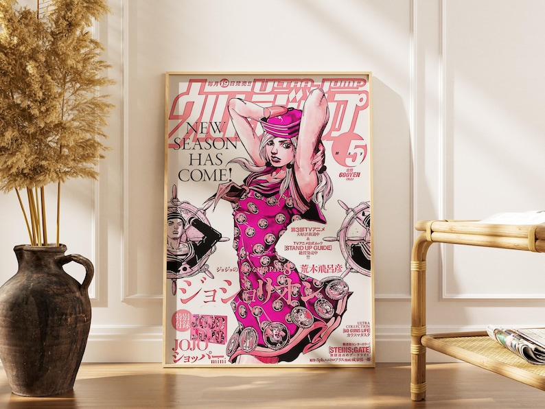 Johnny Joestar Steel Ball Run Poster - Jojo SBR Part 7 Wall Art Print ...