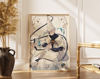 Póster de Qifrey Witch Hat Atelier - Lámina decorativa de anime de brujas para pared