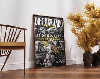 Póster de Diego Brando de Steel Ball Run - Lámina decorativa de JoJo's Bizarre Adventure