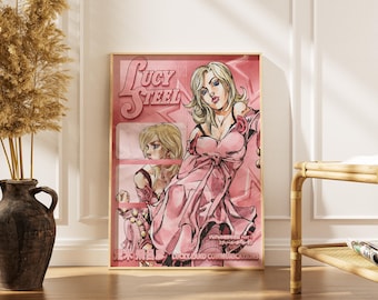 Póster de Lucy Steel - Lámina decorativa para pared de JoJo Steel Ball Run Parte 7
