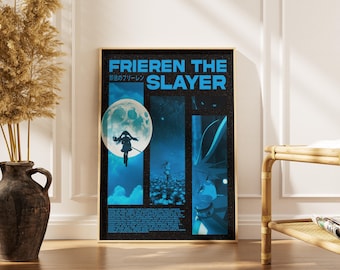 Frieren Beyond Journey's End Wall Art - Póster del anime Sousou no Frieren