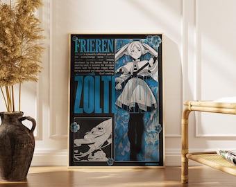 Póster Frieren Beyond Journey's End - Sousou no Frieren Anime Wall Art Print