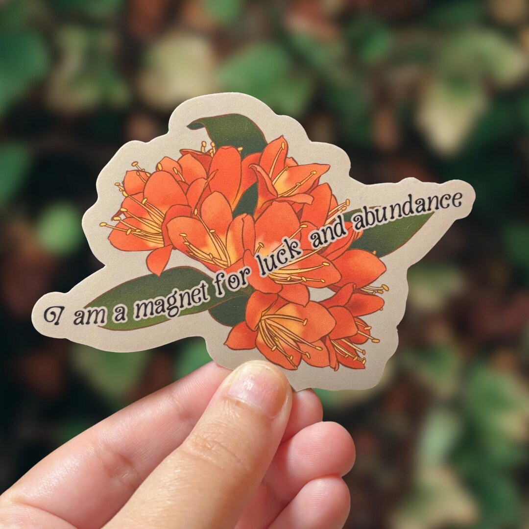 Good Fortune Affirmation Sticker - Etsy