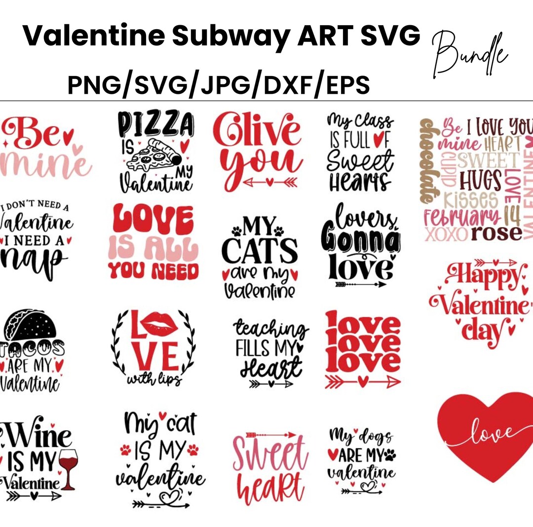 Valentines Day SVG Bundle, Valentine Mega Bundle SVG, Valentine Teacher ...