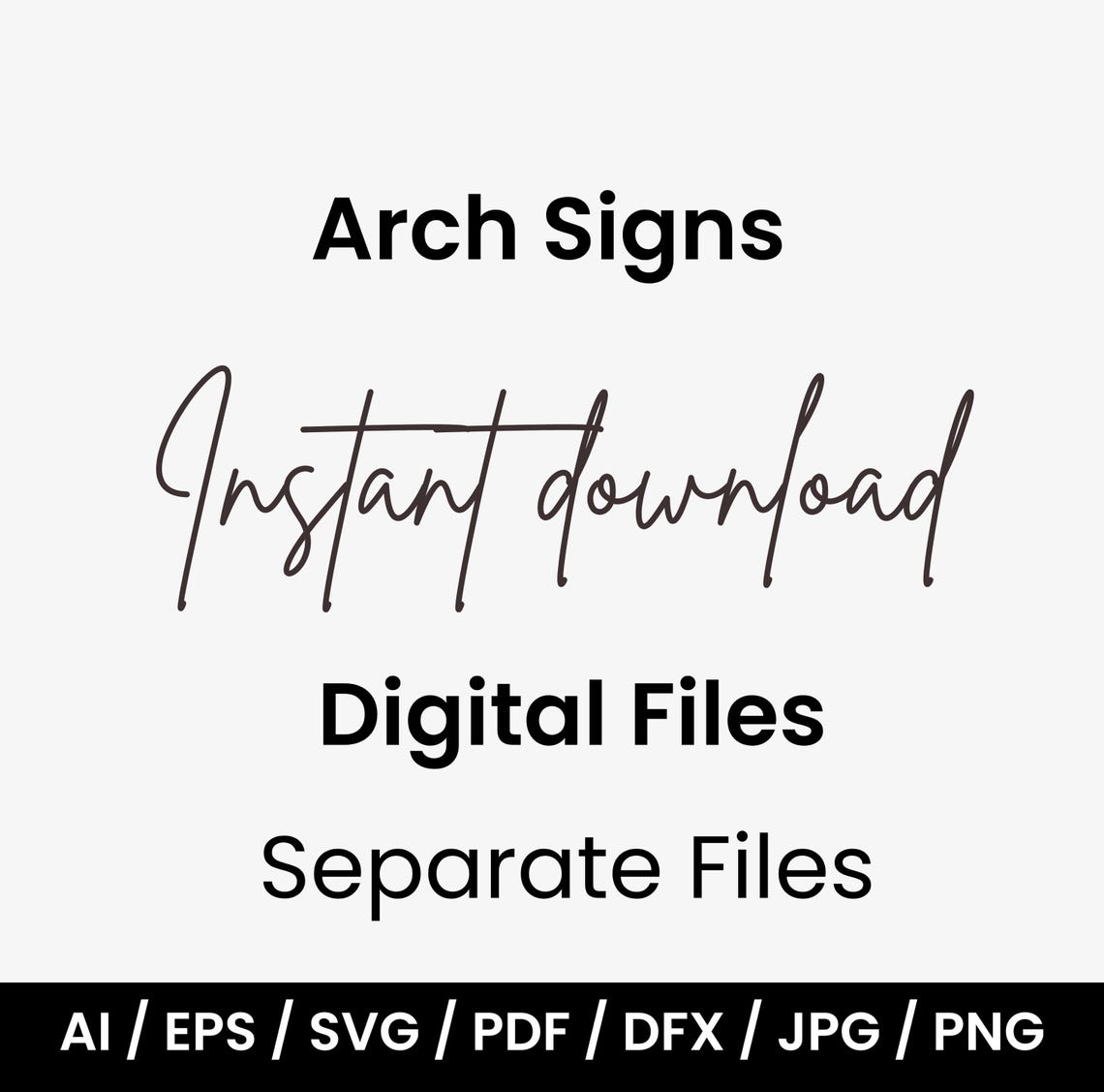 5x7 Arch Sign Template: Tabletop Display, Laser Cut Files (digital ...