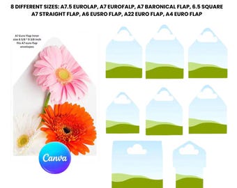 DIY Envelope Liner Template: 8 Sizes, Customizable (Digital Download)