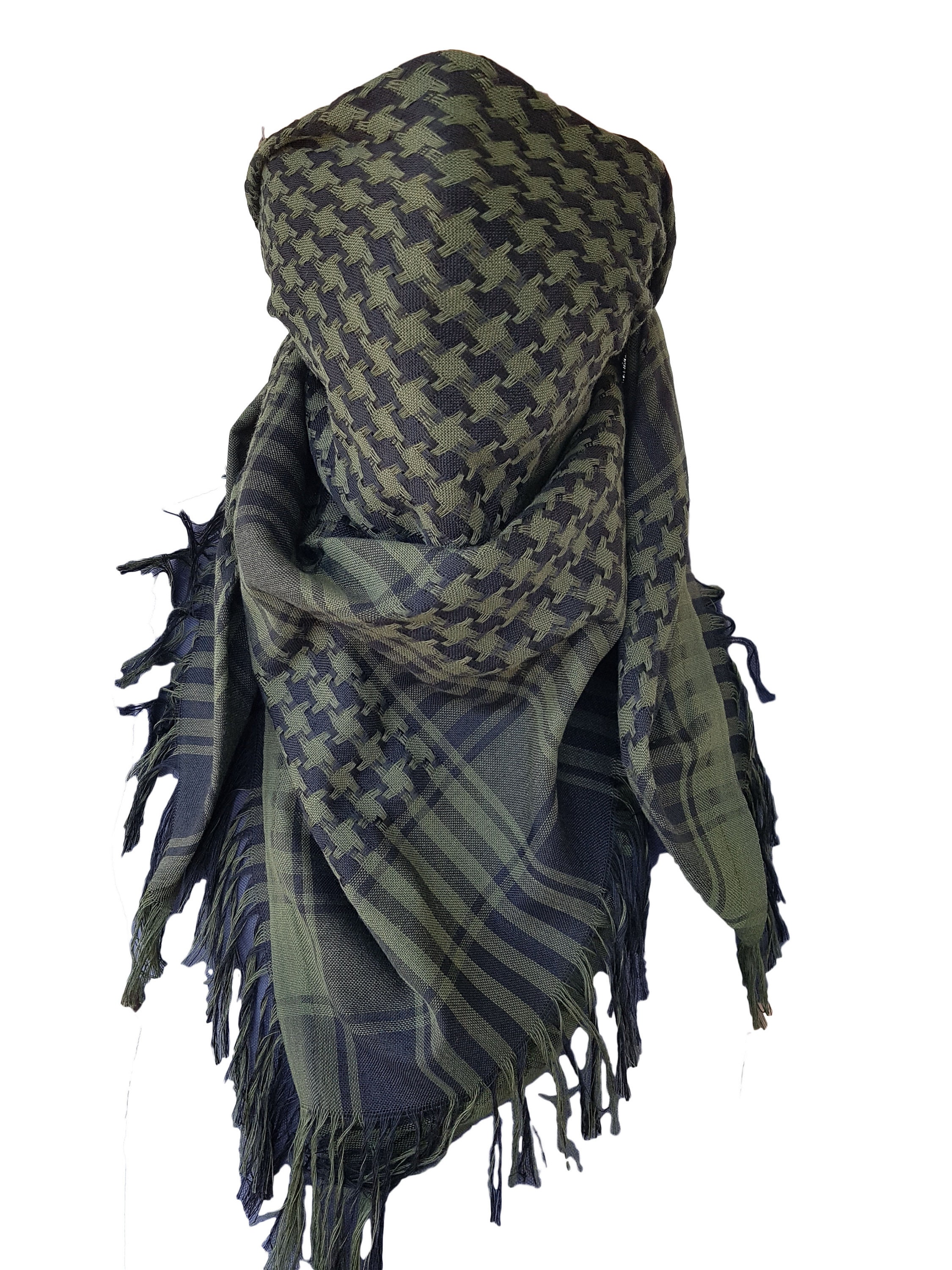 Shemagh Cotton Green Scarf for Men Military Tactical Desert 