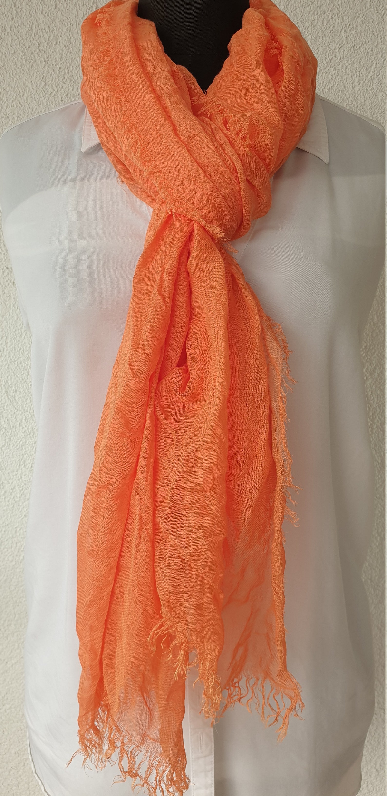 Red Gauze Cotton Scarf Soft Shawlbridesmaid Gift Cowl Wrap Etsy