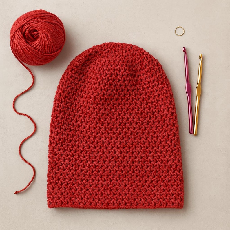 Handmade Crochet Slouch Hat Pattern | Cozy Slouchy Beanie PDF | Easy ...