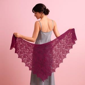 Crochet Shawl Pattern – Lace Poncho PDF, Elegant Triangle Wrap, Lightweight Summer Shawl, Easy Crochet Pattern for Women