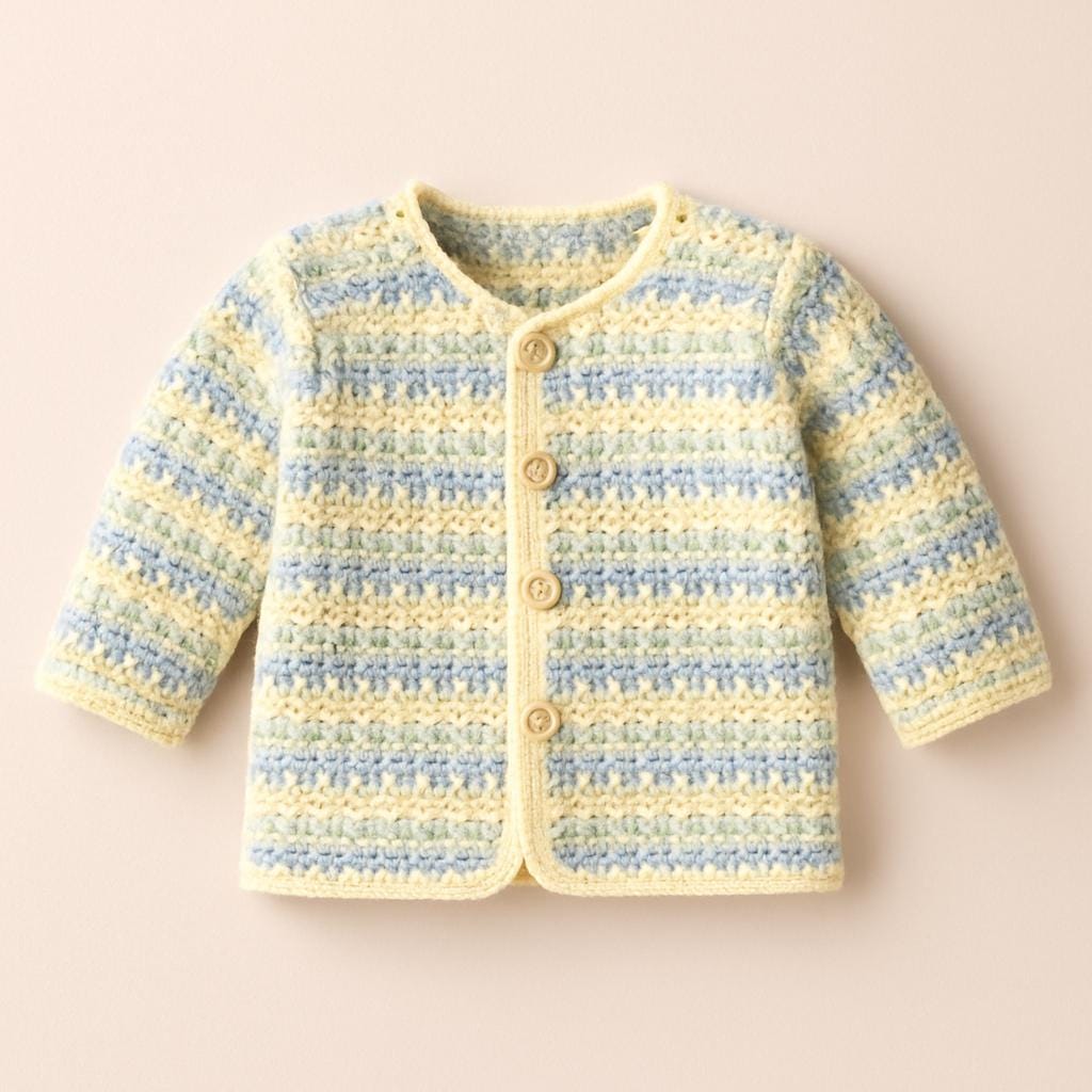 39 Crochet Jacket Patterns with Cardigans, Vests, and Hooded Styles 17 Baby Crochet Jacket Pattern Cozy Multicolor Stitch