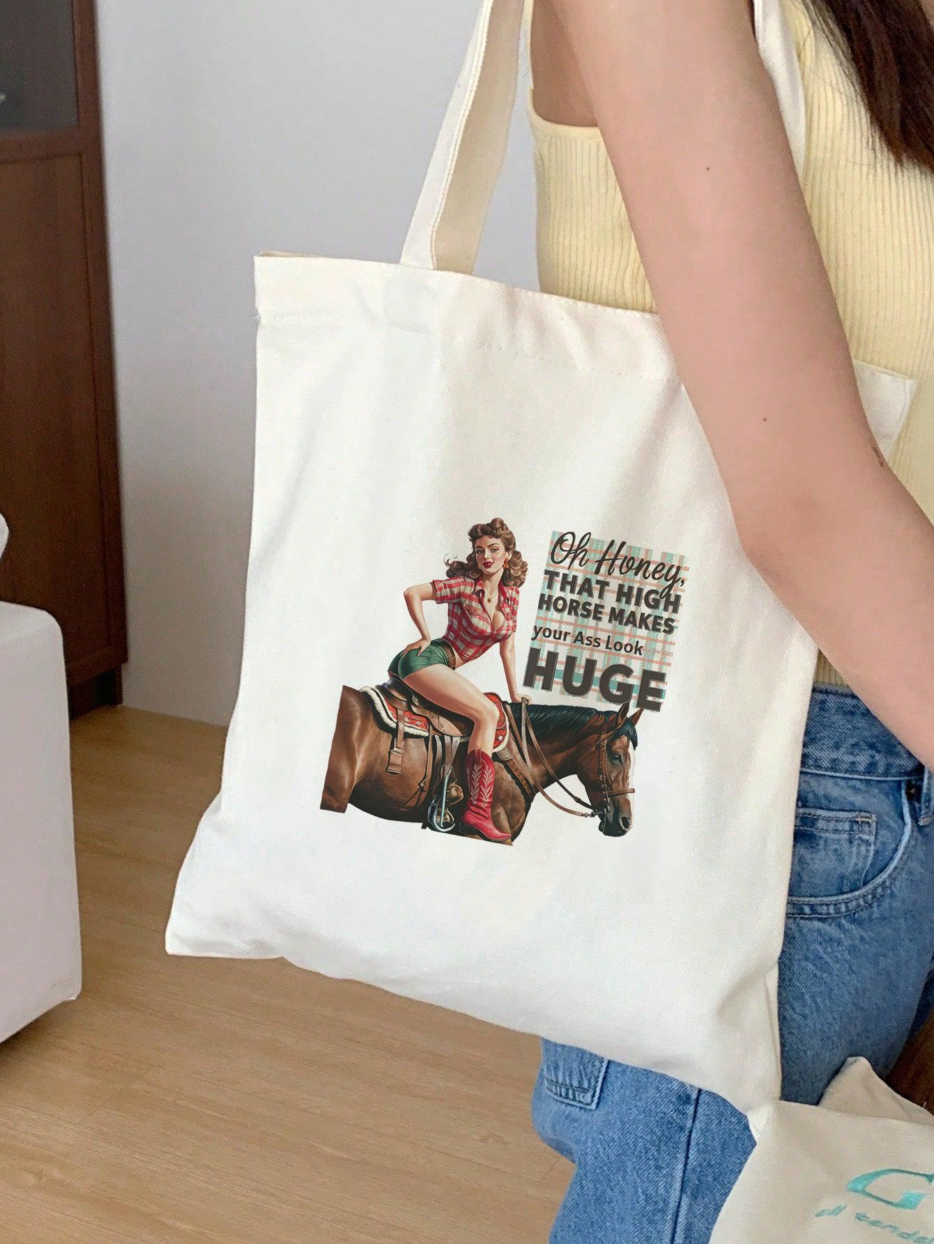 Stallbeutel Aus Baumwolle – 12 Liter, 46x37 Cm, Mit Druck, Öko-Tex Zertifiziert, Für Sport & Freizeit