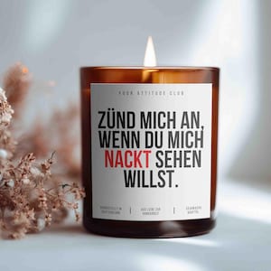 Zünd Mich An, Wenn Du Mich Nackt Sehen Willst. – Erotische Valentinstagskerze Geschenk Für Partner Freundin Freund Galentinesday Sojawachs K