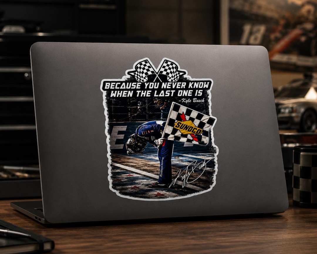 Rowdy Window Sticker Retro Kyle Busch Memorial Sticker, Forever Rowdy Magnet, NASCAR Legend ...