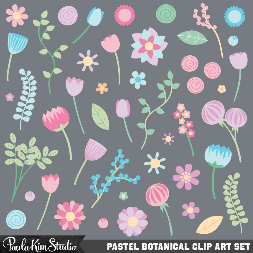 Flores imágenes boda clipart Digital Descargar flor Clip Art | Etsy