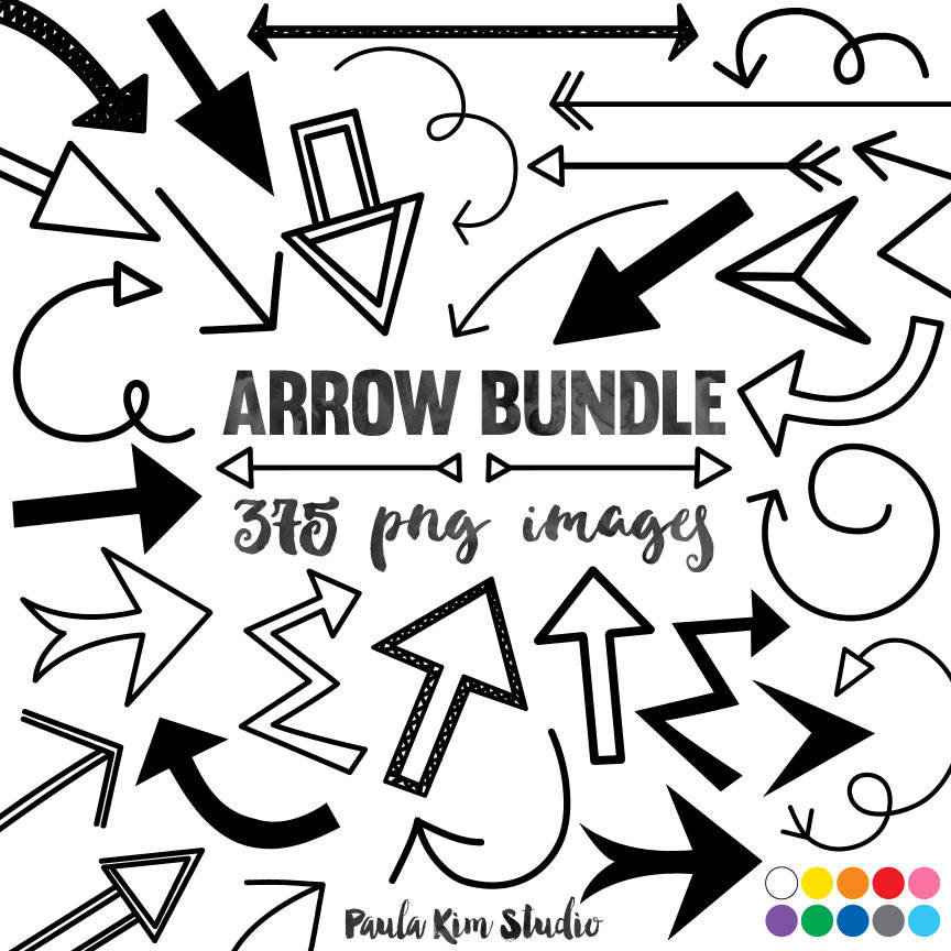 Doodle ClipArt Pen and Ink Arrows Doodle Clip Art Arrows ClipArt Custom Invitations Clip Art Digital Hand Drawn Clip Art Arrow Clip Art
