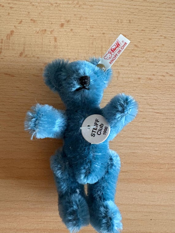 STEIFF Club 1998 ぬいぐるみ Steiff Club Teddy Bear Blue 1998/99 Replica 1922 (rare) - Etsy Ireland