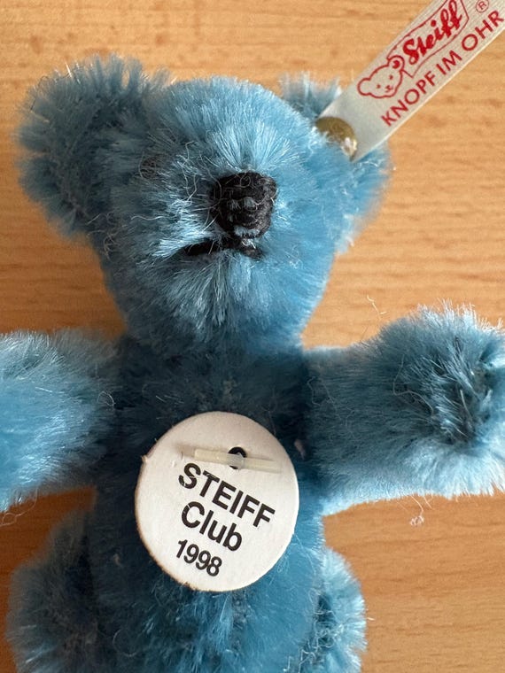 Steiff Club Teddy Bear Blue 1998/99 Replica 1922 (rare) - Etsy Ireland