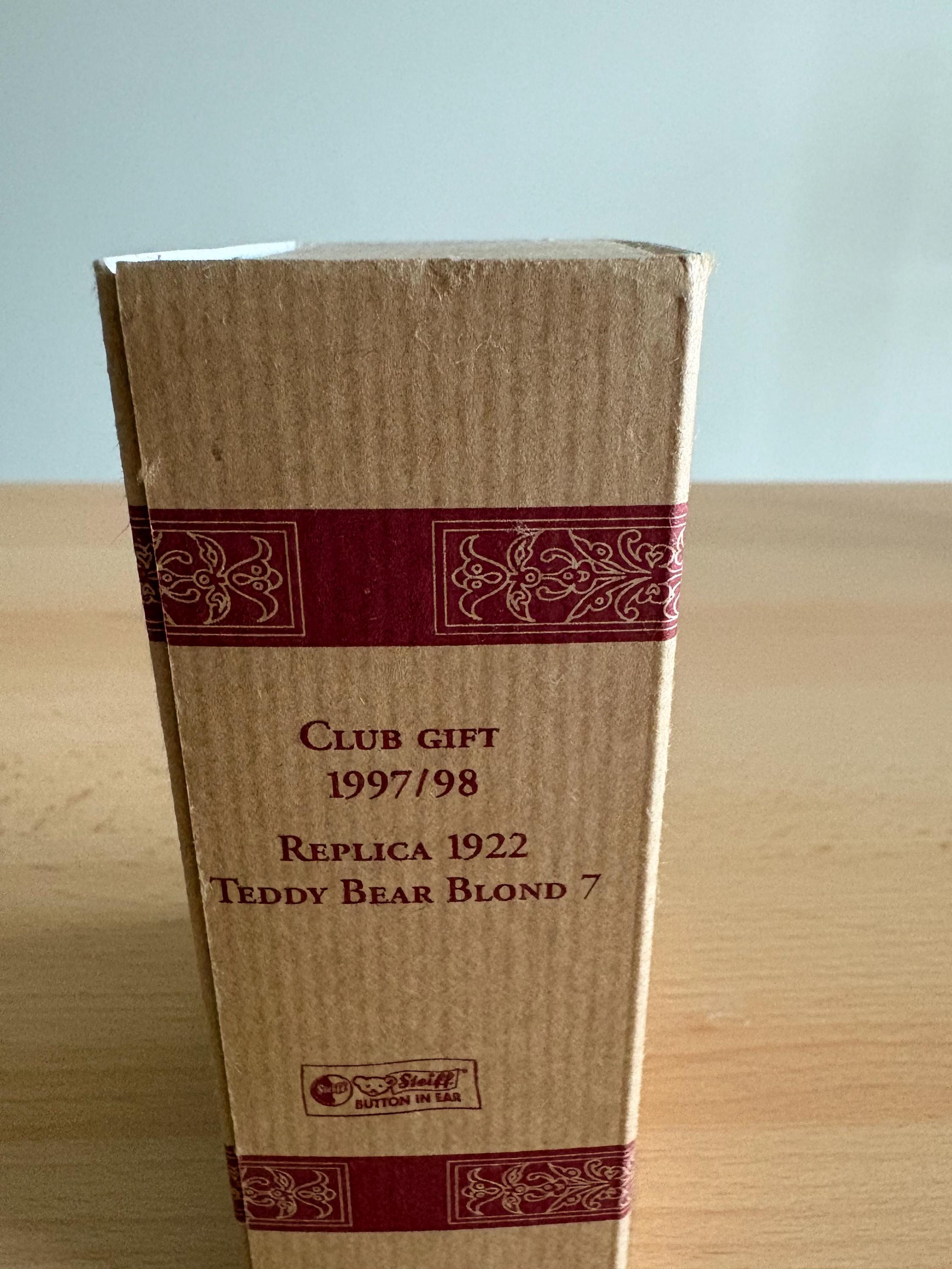 Steiff Club 1997 Teddybär Blond 7 Replica 1922 - Etsy Ireland