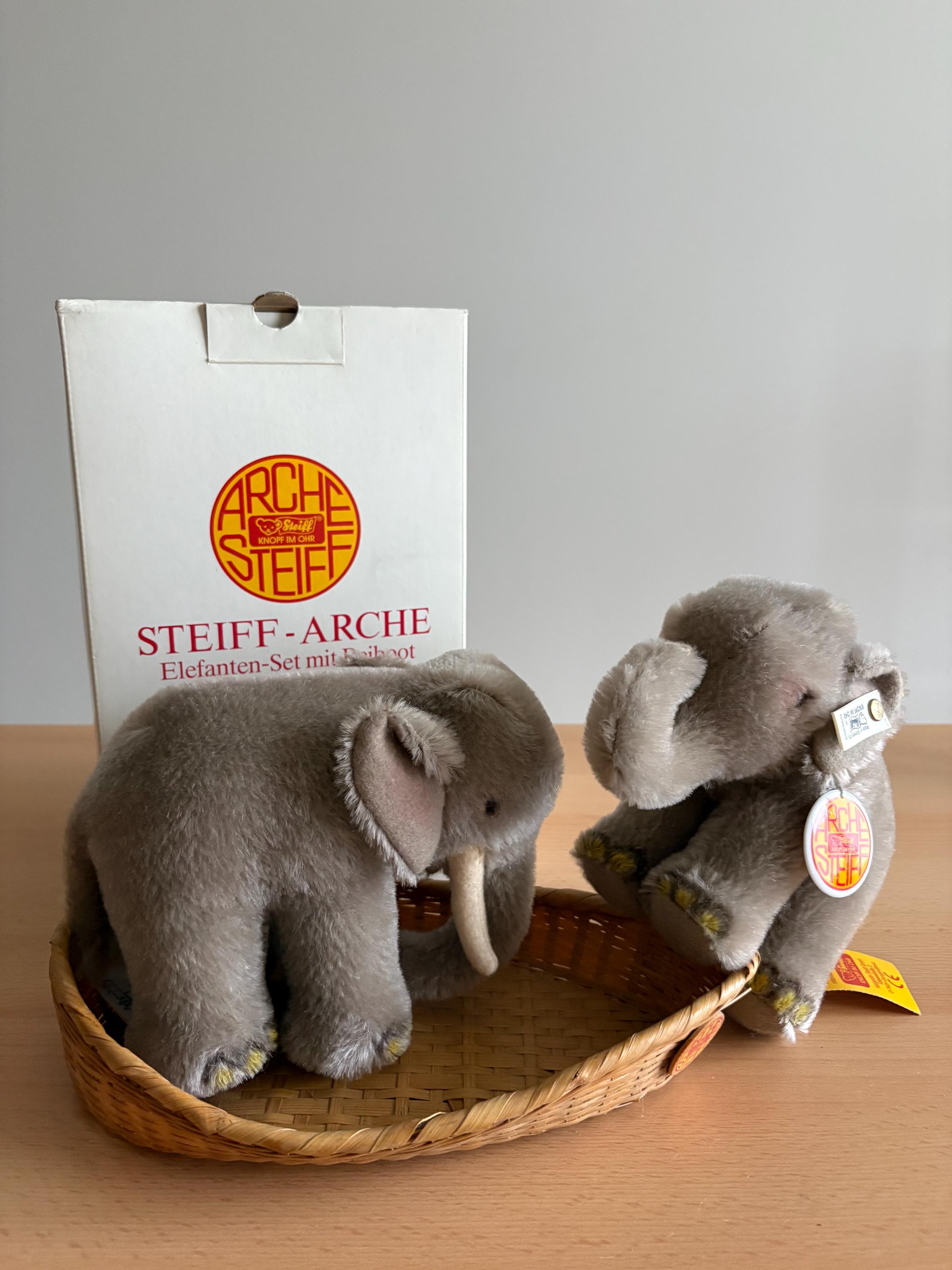 Peluche Elephant A Tirer Sur Roues Ancienne Stype Steiff Vintage