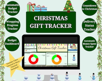 Christmas Gift Tracker Spreadsheet: Holiday Budget Planner (Printable & Google Sheets)
