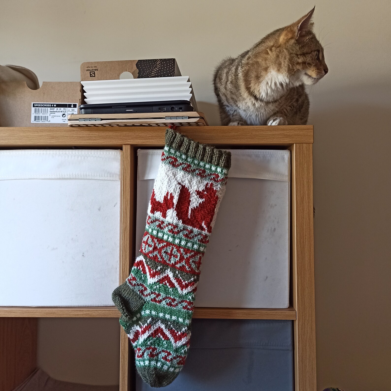 Personalized Fox Stocking Fox Christmas stocking Knit Fox  Etsy