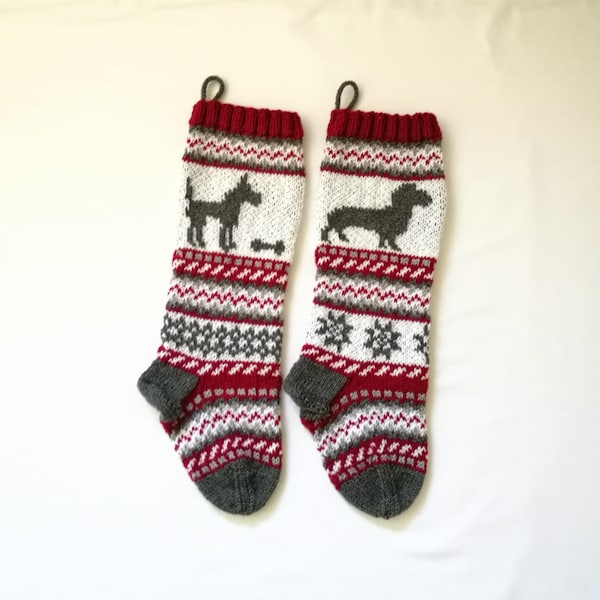 Knit Christmas Stocking Pattern Etsy