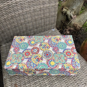 Antique 1910s Art Nouveau Paper Box Gift Box Boudoire Paper