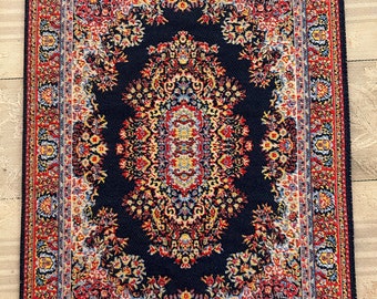 Hand woven silk miniature carpet