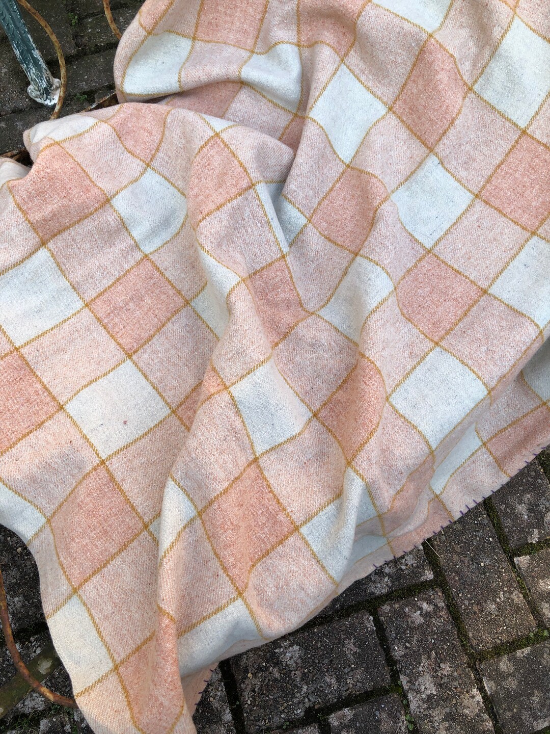 Vintage Welsh Wool Blanket Etsy